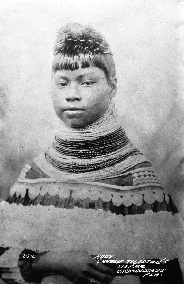 Ruby Tigertail, sister of Charlie Tigertail - Chokoloskee, Florida