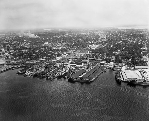 Aerial view of Jacksonville, Florida.