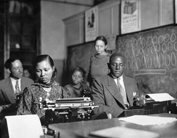 FERA adult education typing class at Stanton High School - Jacksonville, Florida