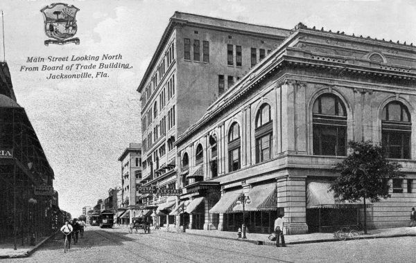 Main Street looking north from Board of Trade building - Jacksonville, Florida