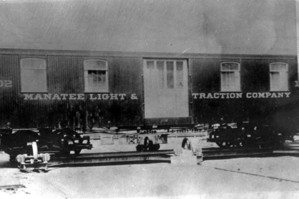 Freight car #102 of the Manatee Light & Traction Company street car line