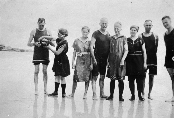 Swimming at Camp Johnston.
