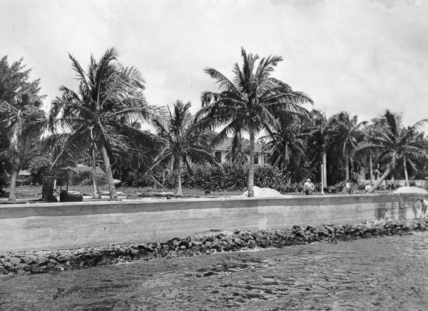 Construction of Miramar seawall