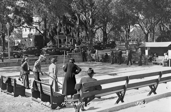 Shuffleboard Club and players - Mount Dora, Florida