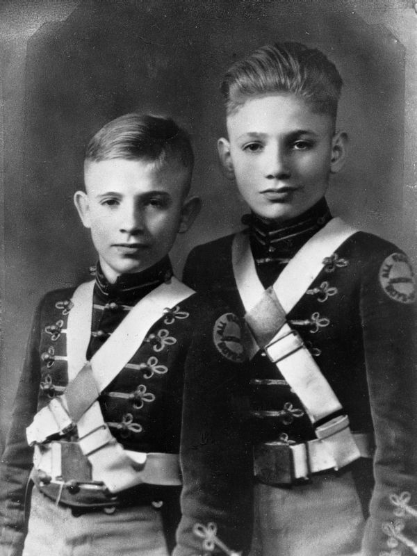 Two members of the All Florida Boy's Band in uniform