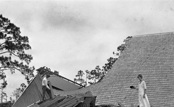 1926 hurricane damage to Knights Chapel.