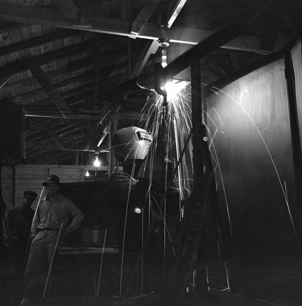 Welder at the NYA's Camp Roosevelt - Ocala, Florida