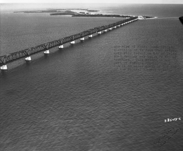 Aerial of Bahia Honda Bridge
