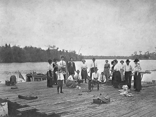 People on the dock - Palatka, Florida