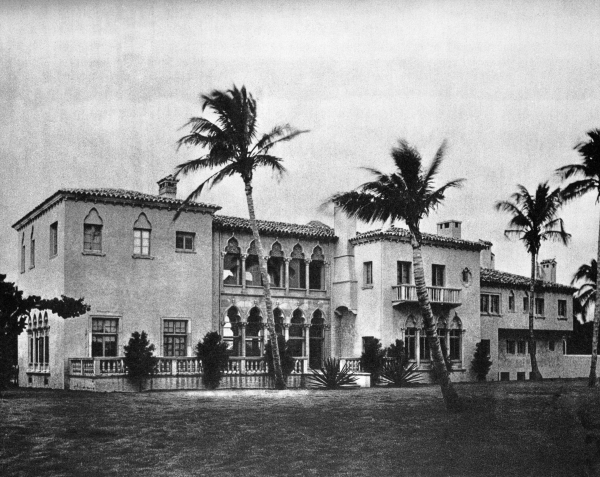 Casa Nana ocean facade - Palm Beach, Florida.
