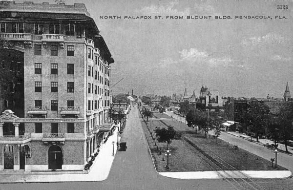 View of North Palafox Street from Blount Building - Pensacola, Fla..