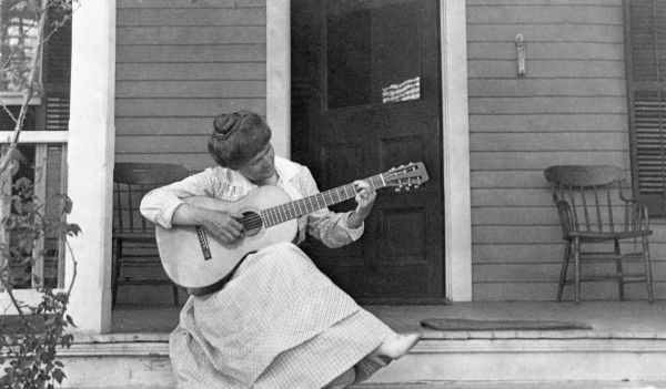 Genevieve Dillon Beadel Playing The Guitar : Tallahassee, Florida.