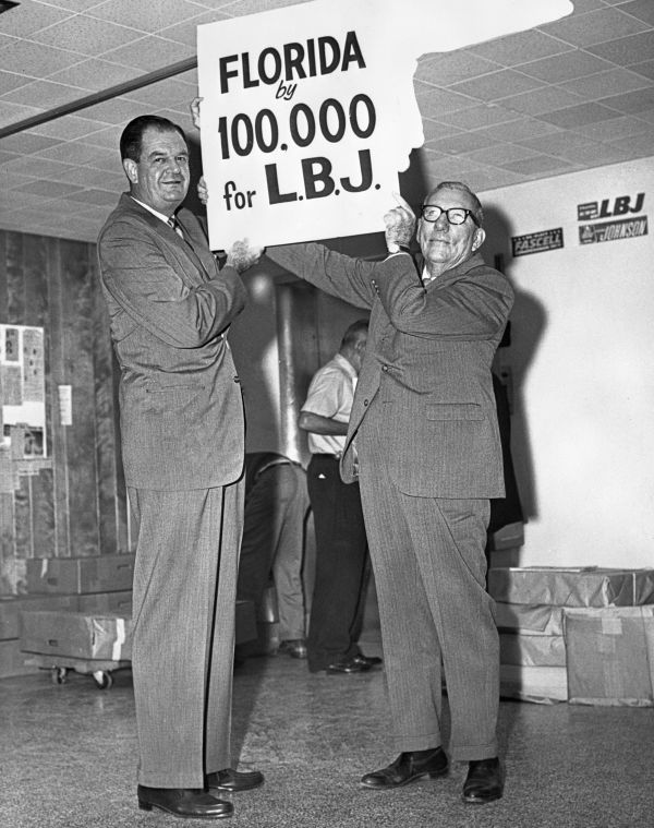 T.F. Fleming, Jr. and C. Pepper predict LBJ will carry the state by 100,000 votes.