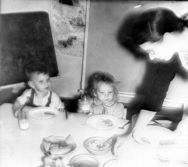 Lunch being served to preschoolers at a day care center