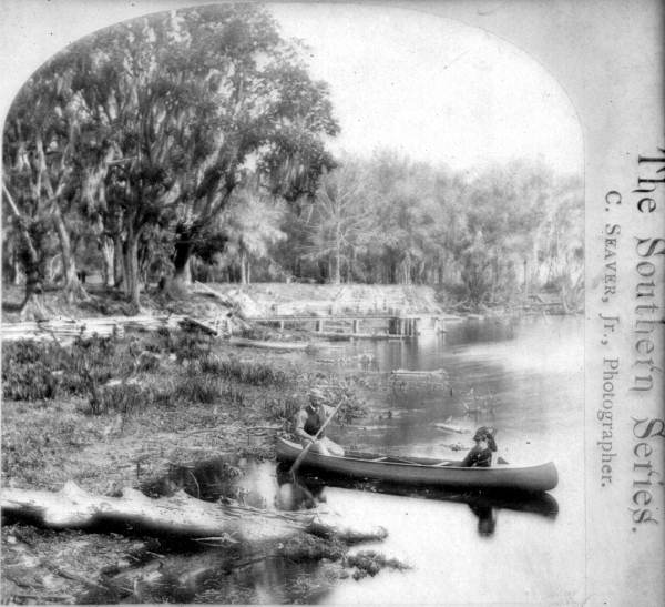 Canoe on the river