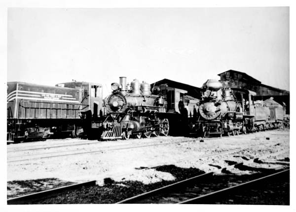 Live Oak, Perry and Gulf Railroad Company engines - Perry, Florida