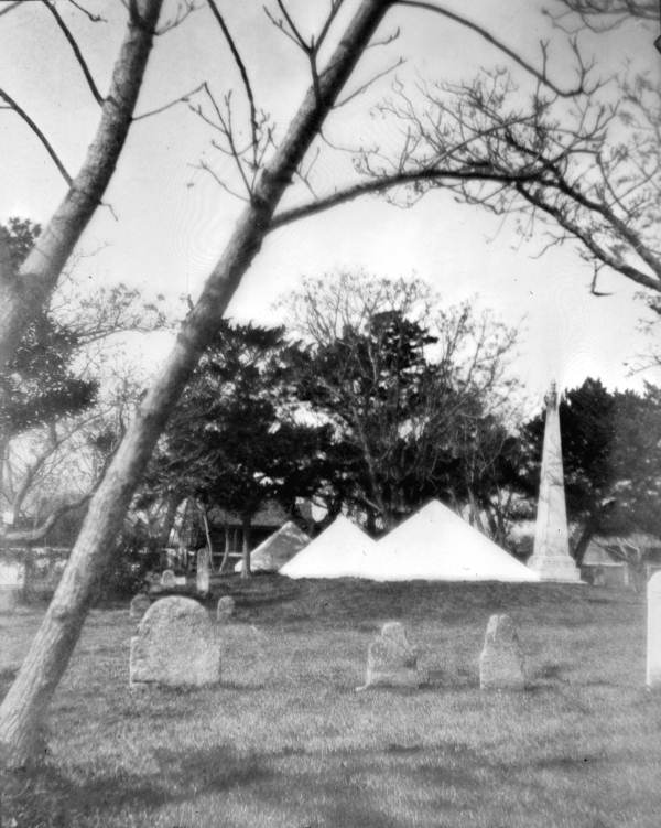 Military cemetery, with the Dade pyramids - St. Augustine, Florida