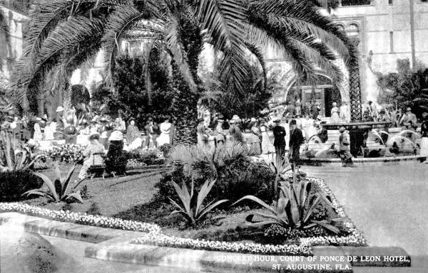 Concert hour at the court of the Ponce de Leon Hotel - St. Augustine, Florida