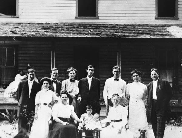 The Belcher family at their home on Haines Road - Saint Petersburg, Florida.