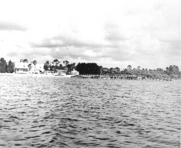 View of Sebastian River and Sebastian Inn Hotel - Sebastian, Florida