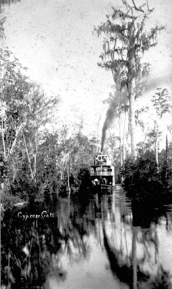 Steamboat at Cypress Gate on the Oklawaha