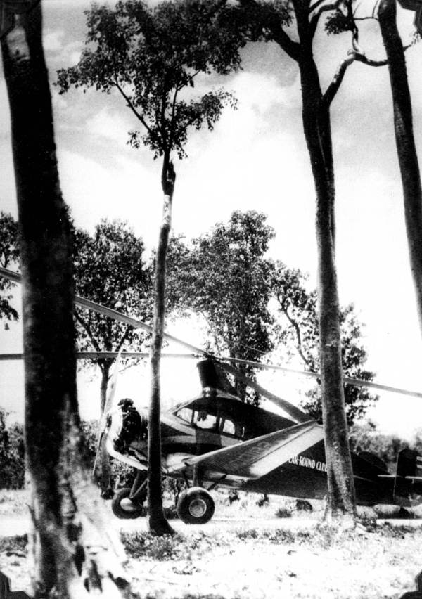 Florida Year-Round Club's autogyro used to transport guests of the Angler's Club