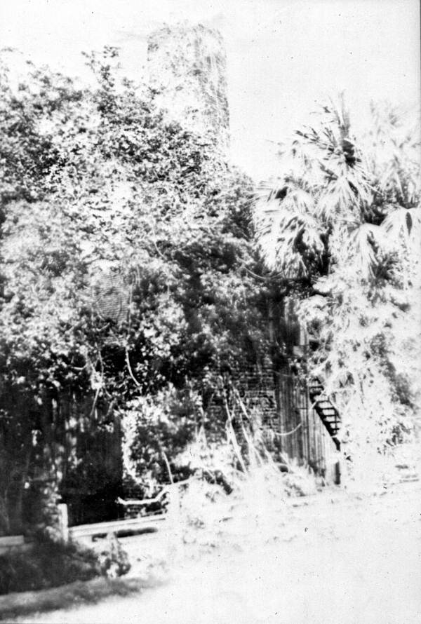 Old Spanish brick-work near the spring - De Leon Springs, Florida
