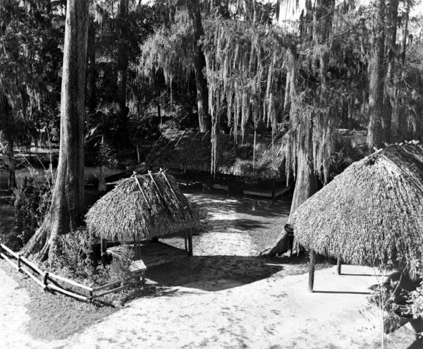 Seminole Indian Village attraction - Silver Springs, Florida.