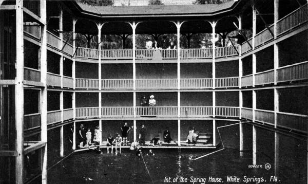 Interior of the Spring House - White Springs, Florida