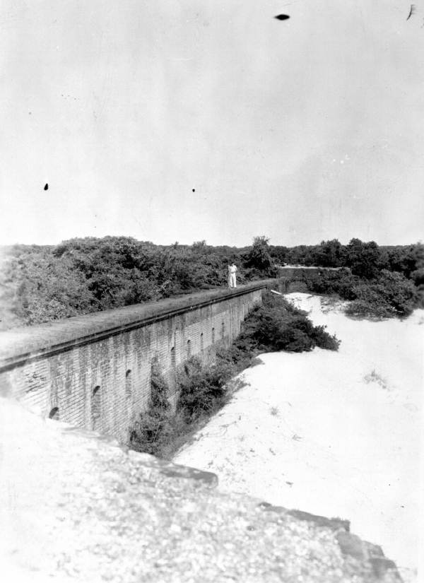 Exterior wall at Fort Clinch - Fernandina, Florida