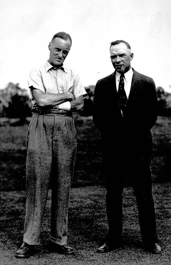 Sig Haugdahl and Sir Malcolm Campbell.