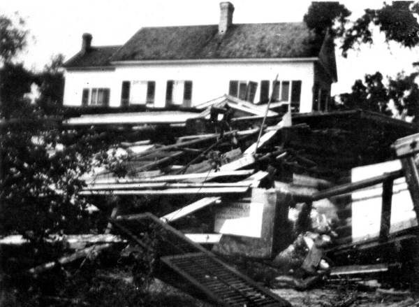 Home after the cyclone - Tallahassee, Florida.