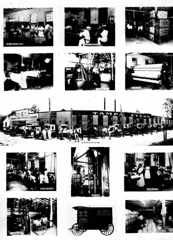 13 views of the Tampa Steam Laundry - Tampa, Florida
