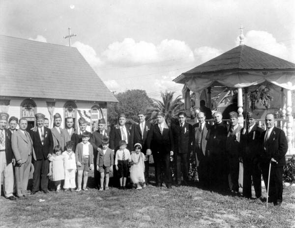 Ahepa and other officials attending the ceremony