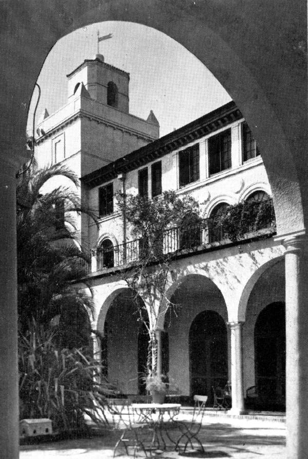 Spanish courtyard at the Florida Medical Center - Venice, Florida.