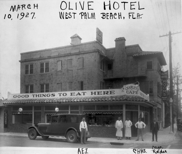 Charley's Cafe adjacent to the Olive Hotel - West Palm Beach, Florida.