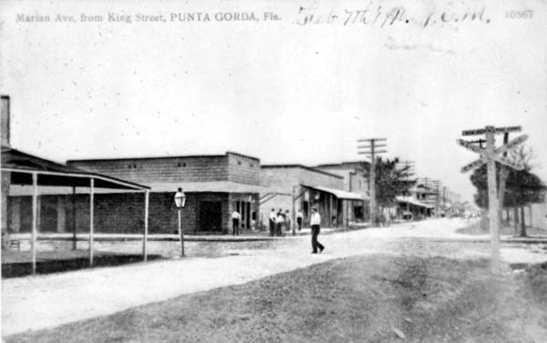 Marian Avenue from King Street - Punta Gorda, Florida.