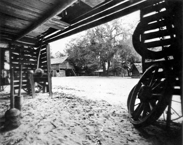 View across the farm yard - Tallahassee, Florida.