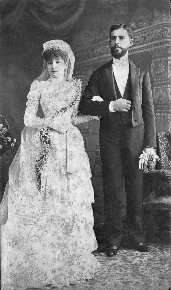 Jenny and Ygnacio Castaneda on their wedding day.