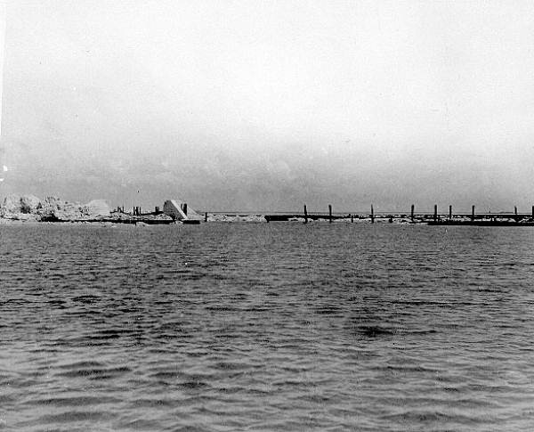 Railroad fill at Wilson Creek
