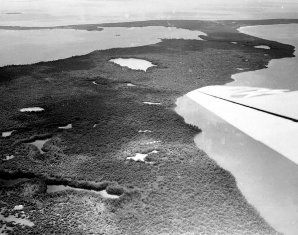 Aerial view of Keys other than Key West