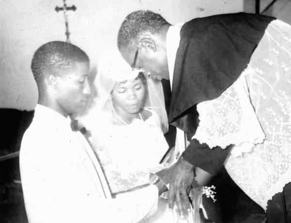 Wedding of Sarah Clarke and Alfred Curry.