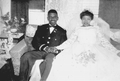 Wedding of Betty Harris and Victor Shaver.