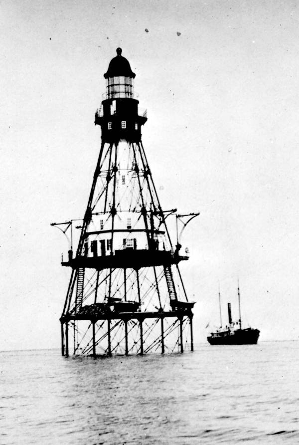 Fowey Rocks Lighthouse.