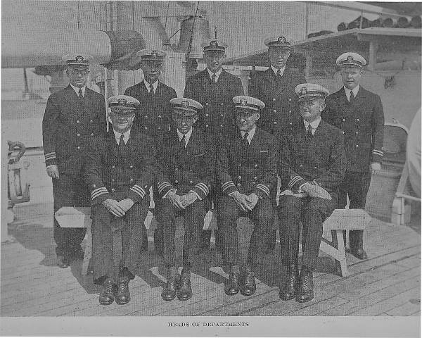 Officers of the battleship U.S.S. "Florida"