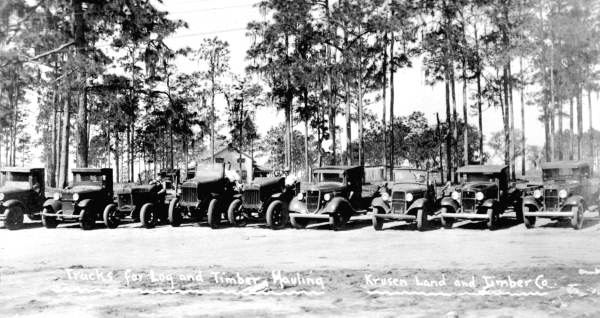 Trucks of the Krusen Land and Timber Company - Zephyrhills, Florida