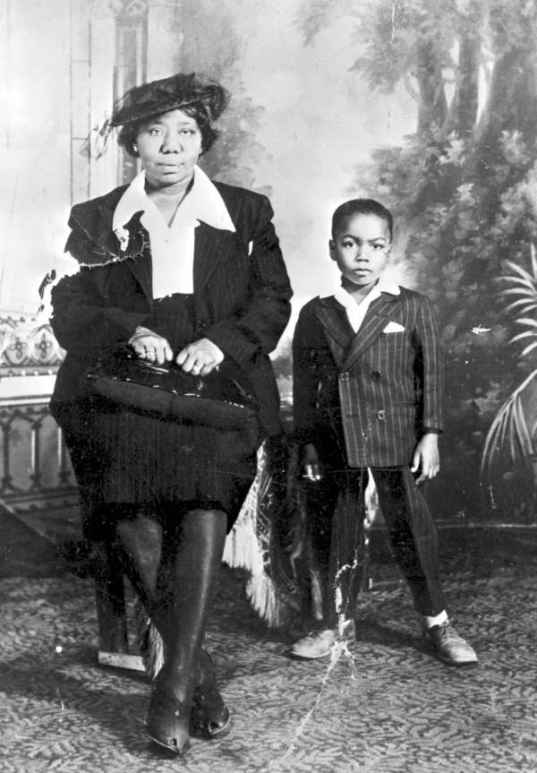 Josephine Baker and her great nephew Glover Martin, Jr. - Tallahassee, Florida