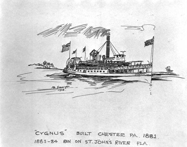 "Cygnus", drawn by Philip Ayers Sawyer