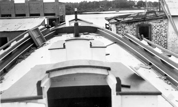 Fannie C. Angeli sponge boat under construction - Tarpon Springs, Florida