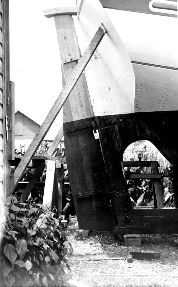 Fannie C. Angeli sponge boat under construction - Tarpon Springs, Florida